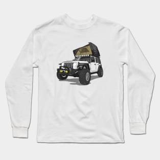 Jeep Wrangler Camp Time - White Jeep Long Sleeve T-Shirt